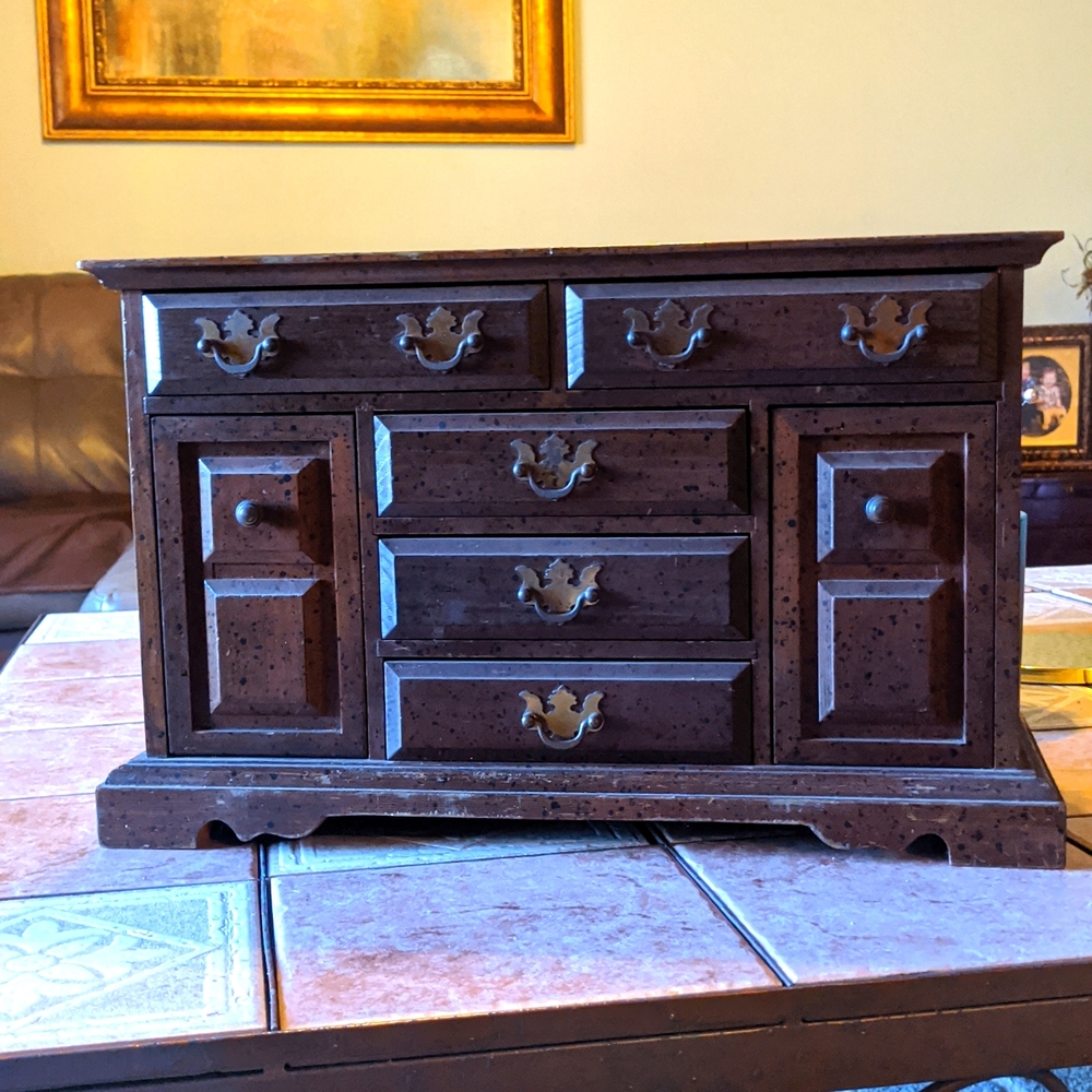 Gorgeous antique jewelry chest